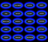 Cooler Door signs 1x2ft